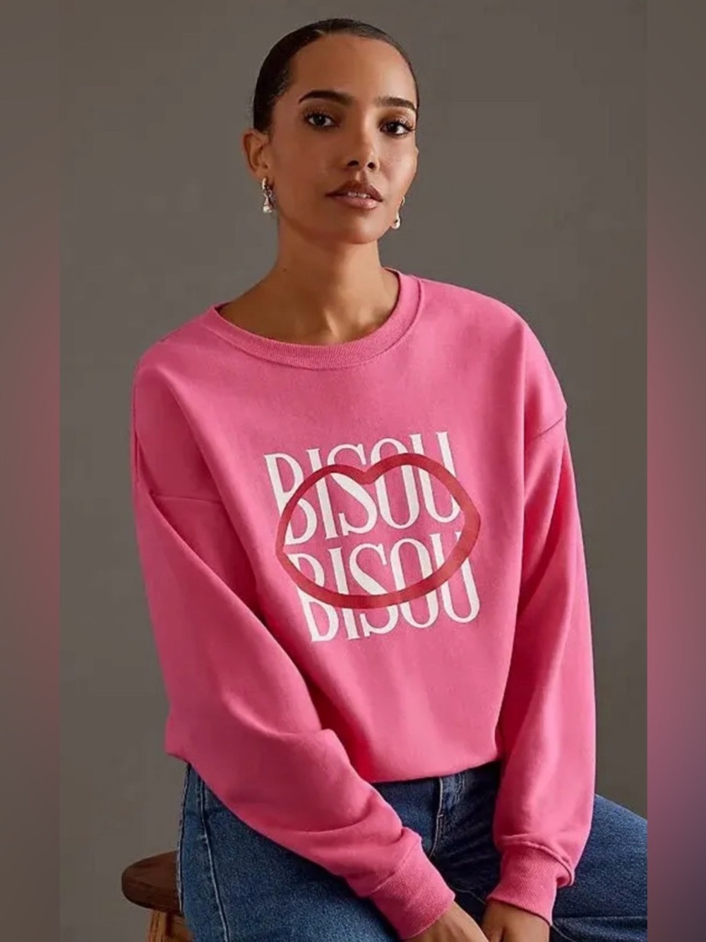Anthropologie Maeve Jordan Nickson Bisou Bisou Sweatshirt